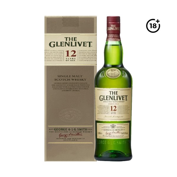 GLENLIVET 12YO SINGLE MALT WHISKEY