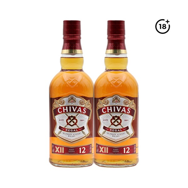 CHIVAS REGAL 2xWHISKEY 12Y AT 10 P CUT