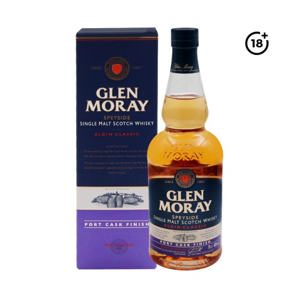 GLEN MORAY SINGLE MALT WHISKY PORT CASK
