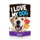 I Love Mydog Beef Chunks Dog Food 400G