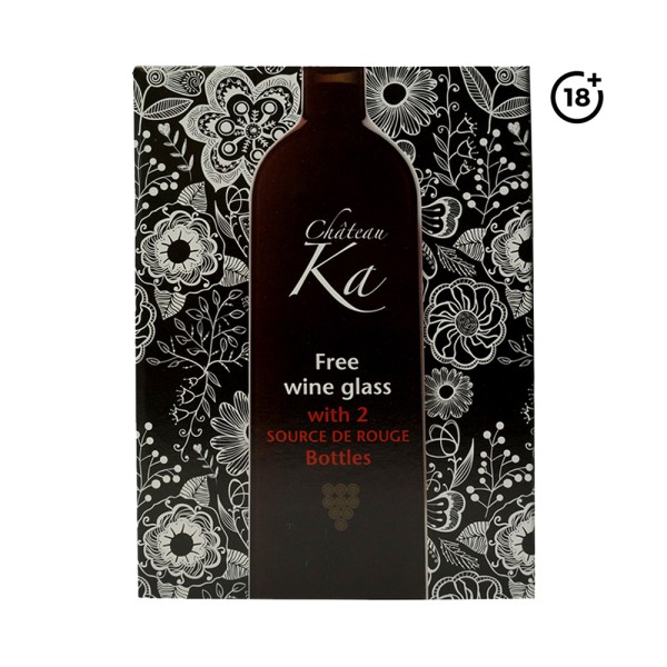 CHATEAU KA SOURCE ROUGE+GLASS FREE