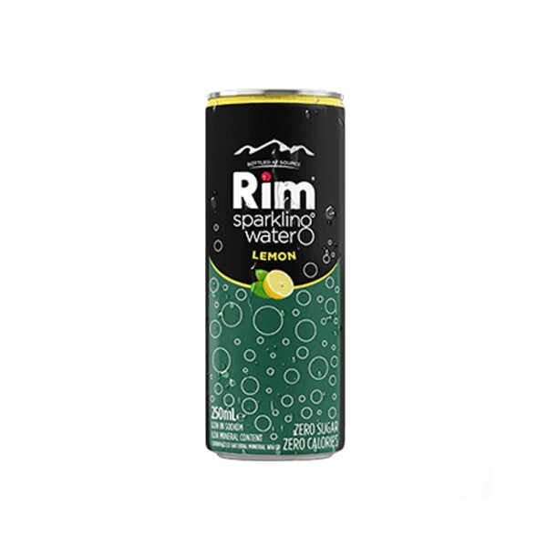 RIM SPARKLING WATER LEMON CAN