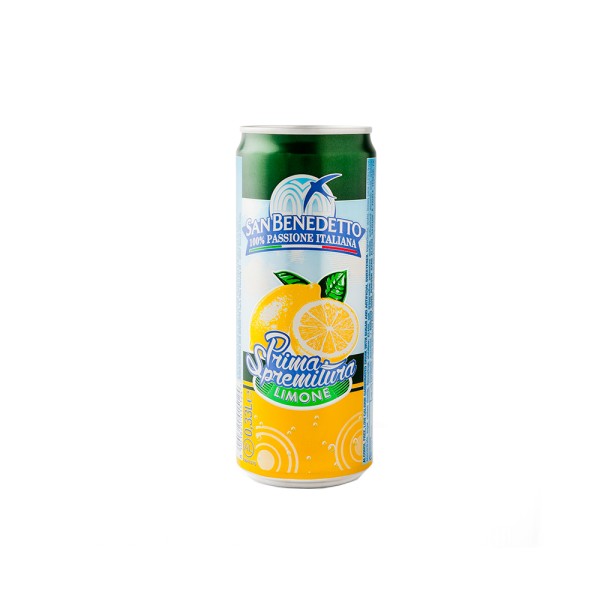 SAN BENEDETTO SPARKLING WATER LEMON CAN