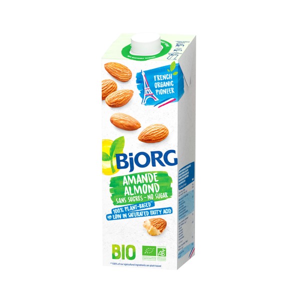 BJORG LAIT D'AMANDE SANS SUCRES