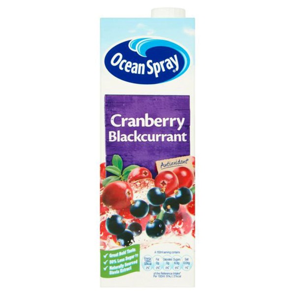 OCEAN SPRAY CRANBERRY + BLACKCURRANT