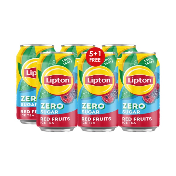 LIPTON RED FRUIT ZERO CAN 5+1