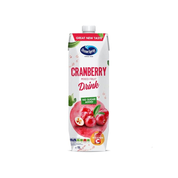 OCEAN SPRAY CRANBERRY DRINK NO ADDED SUGAR