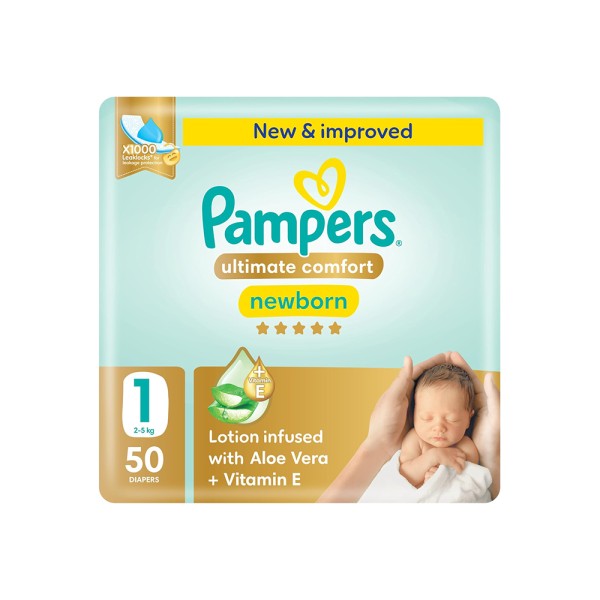 PAMPERS PREMIUM NEW BORN BABY DIAPERS SIZE1 2-5KG