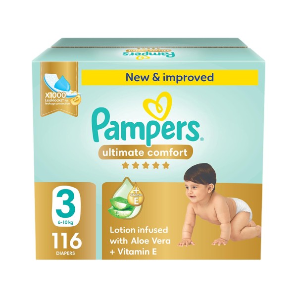 PAMPERS PREMIUM MEGA BOX BABY DIAPERS SIZE3 6-10KG