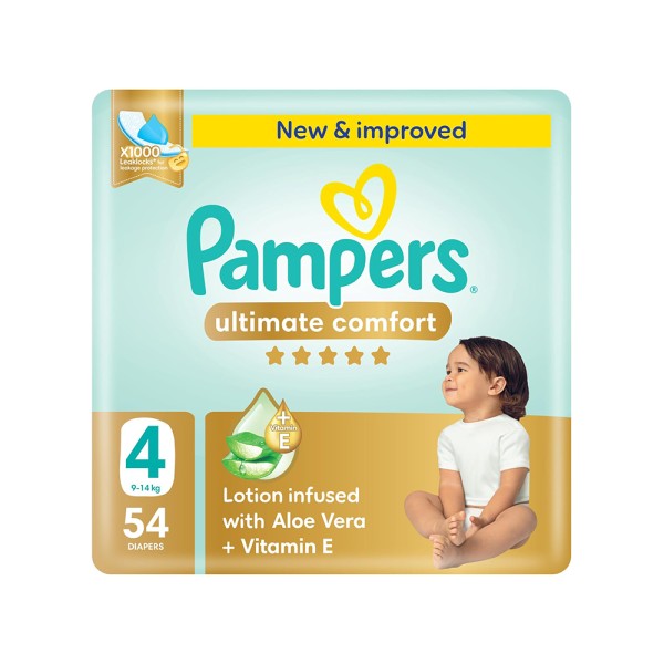 PAMPERS PREMIUM BABY DIAPERS SIZE4 9-14KG