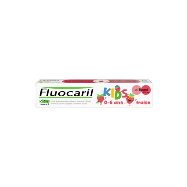 FLUOCARIL KIDS TOOTHPASTE STRAWBERRY 0-6 ANS