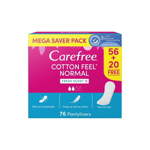 CAREFREE CAREFREE NORMAL COTTON FRESH MEGAPACK