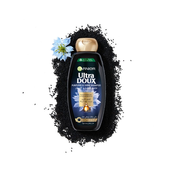 ULTRA DOUX SHAMPOO BLACK CHARCOAL