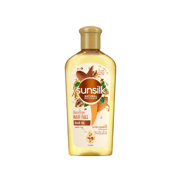 SUNSILK HAIR OIL GOODBYE HAIR FALL WITH CASTOR+ALMOND OIL