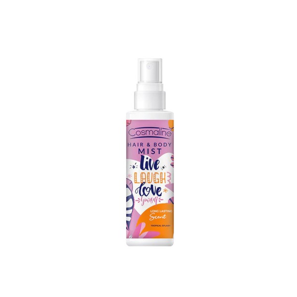 COSMALINE HAIR AND BODY MIST SPRAY TROPICAL SPLASH 125ML