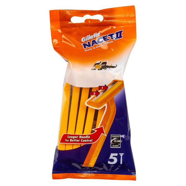 GILLETTE RAZOR DISPOSABLE NACET FOR MEN