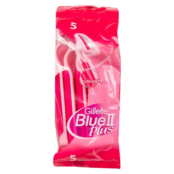GILLETTE RAZOR DISPOSABLE BLUE 2 PLUS FOR WOMEN