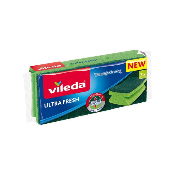 Vileda ULTRA FRESH High Foam Sponge Anti-bacterial Deep Cleaning S ...
