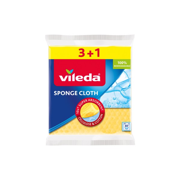 Vileda Sponge Cloth 3+1 (FHP)