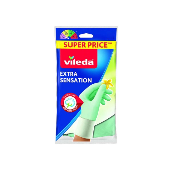 VILEDA GLOVES EXTRA SENSATION M