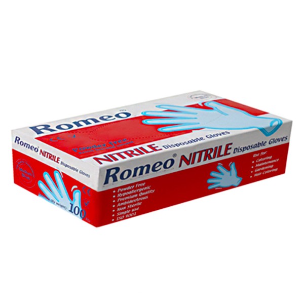 ROMEO NITRILE DISP EXAM GLOVES 100'S
