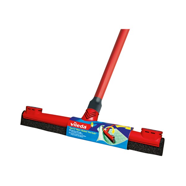 Vileda Floor Wiper Easy Fix 42 CM with a Stick, Cloth Fix Slot, Hi ...