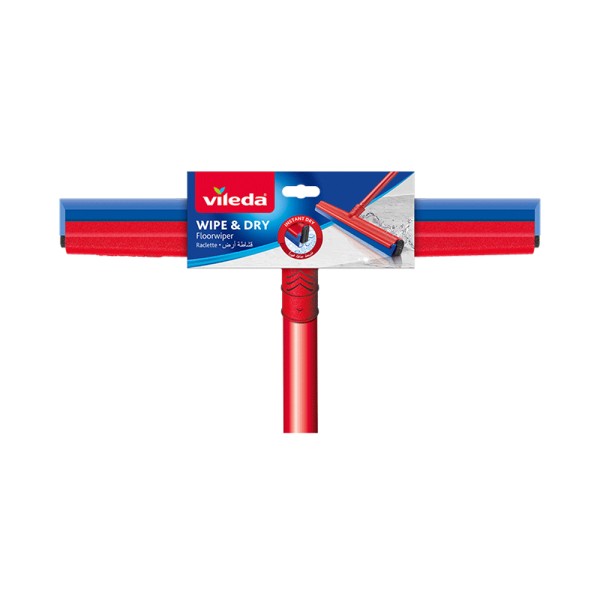 Vileda Floor Wiper 2in1 Wipe & Dry with Handle 42cm