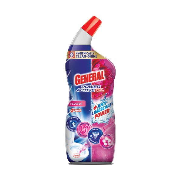 General Gel, Toilet Cleaner Liquid, Flower Scent 750 ml