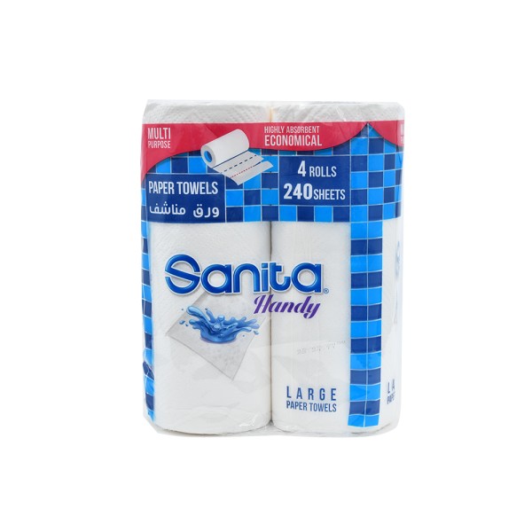 SANITA HANDY TOWEL MED 4R 400+80FREE