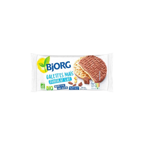 BJORG GALETTES MAIS CHOCOLAT AU LAIT