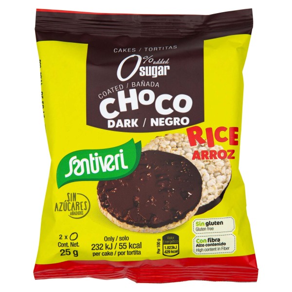 SANTIVERI RICE CAKE WITH CHOCOLATE