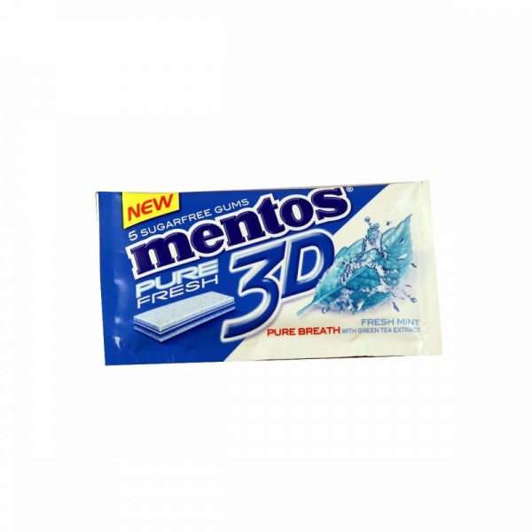 MENTOS MENTOS 3D FINSEAL MINT WITH GREEN TEA
