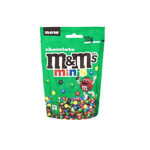 M+Ms MINIS MILK CHOCOLATE BITES POUCH BAG