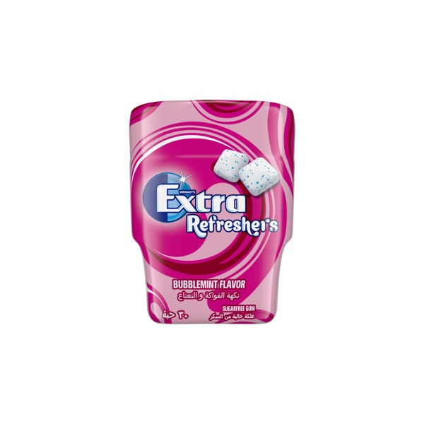 EXTRA REFRESHERS BUBBLEMINT GUM