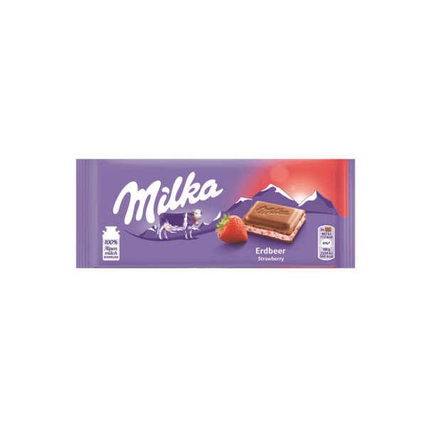 MILKA CHOCOLATE WITH S/BERRY
