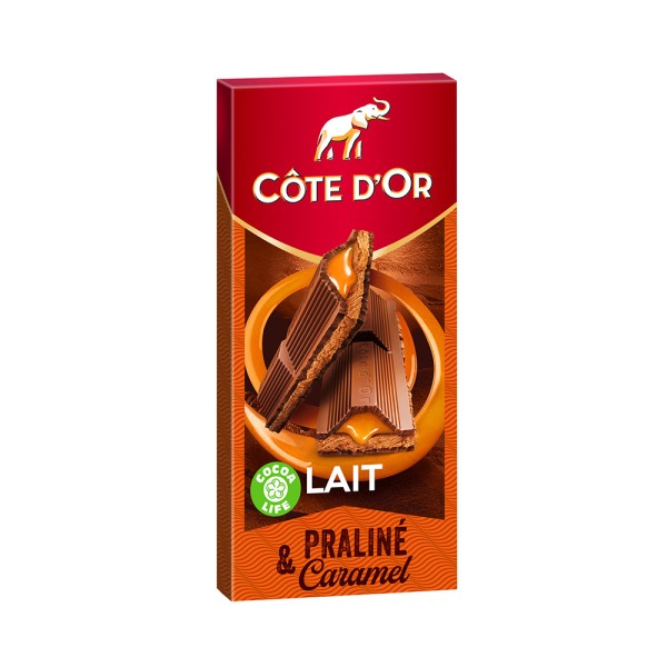 COTE D OR FOURRE LAIT PRALINE COULANT CARAMEL