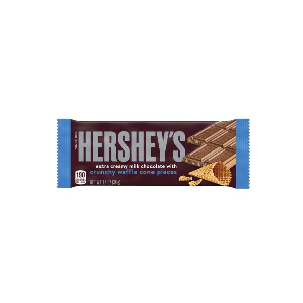 HERSHEYS MILK CHOCOLATE WITH CRUNCHY WAFFLE CONE
