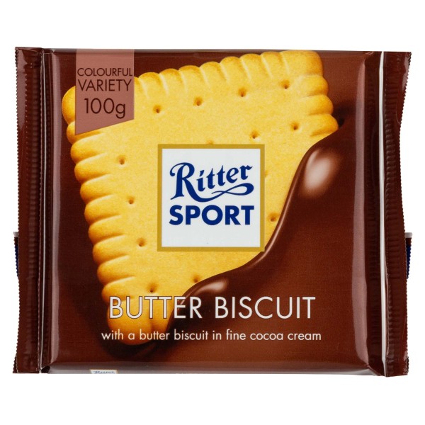 RITTER SPORT MILK CHOC BISCUIT