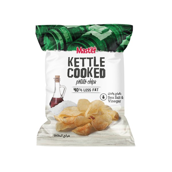KETTLE MASTER SALT AND VINEGAR CHIPS