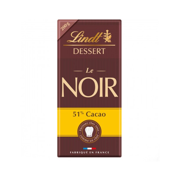LINDT L+S DESSERT COOKING 51PCENT 180G