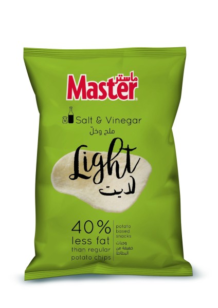 MASTER LIGHT SALT AND VINEGAR CHIPS