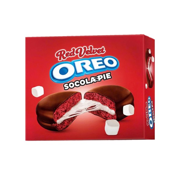 OREO RED VELVET FILLED COOKIE PIE