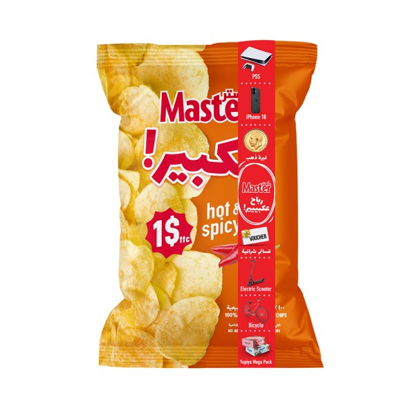 MASTER HOT AND SPICY CHIPS KBIR