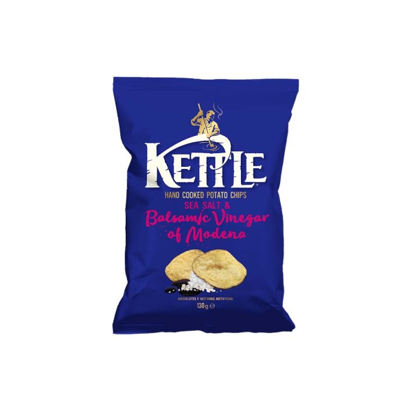 KETTLE SEA SALT AND BALSAMIC VINEGAR POTATO CHIPS