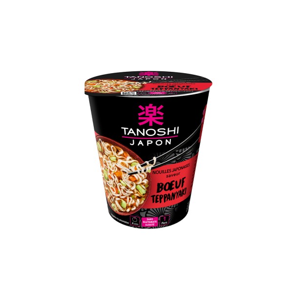 TANOSHI CUP NOUILLE BOEUF TEPPANYAKI